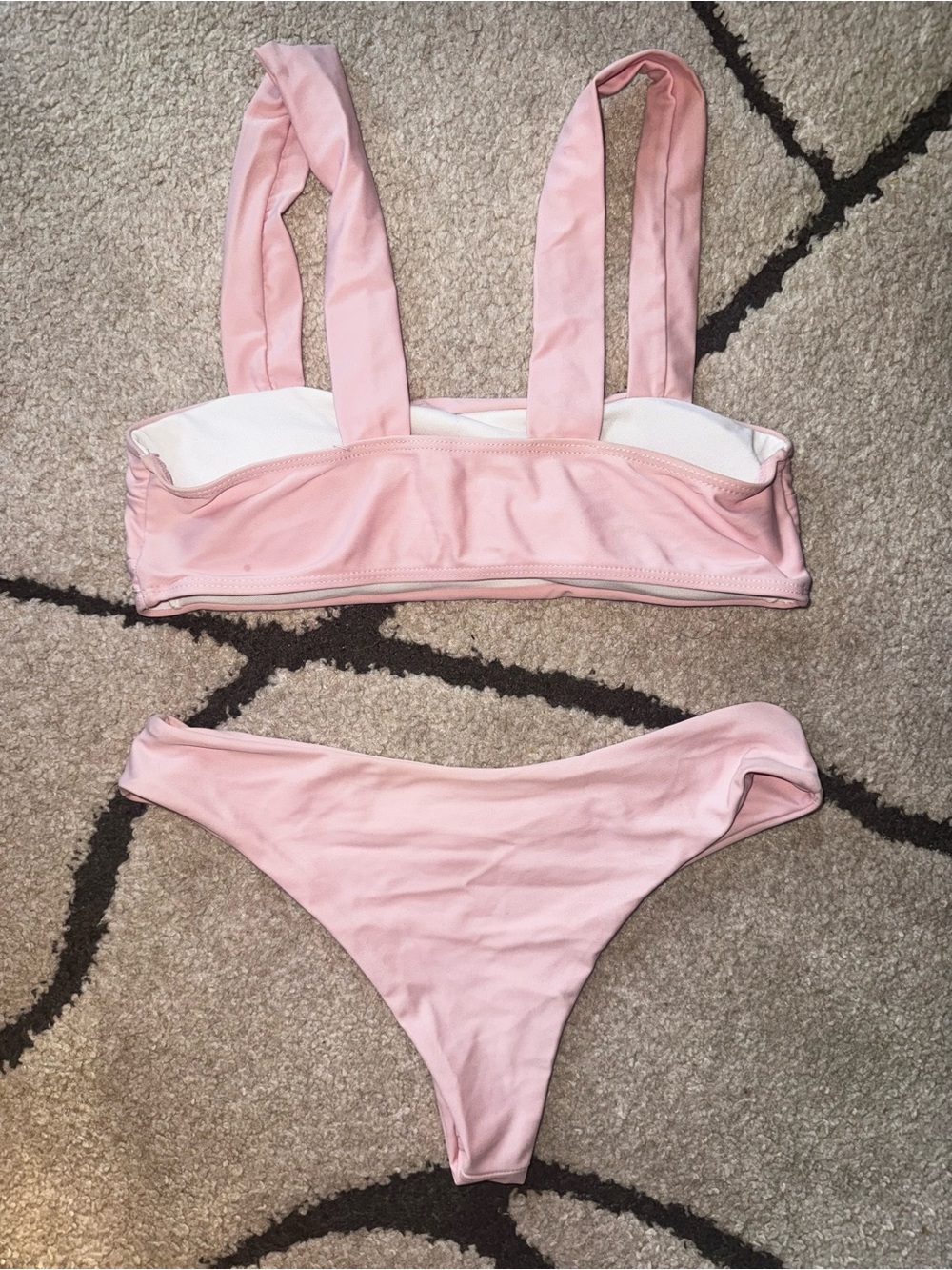Pink Two-Piece Bikini Set - Picture 3 of 4